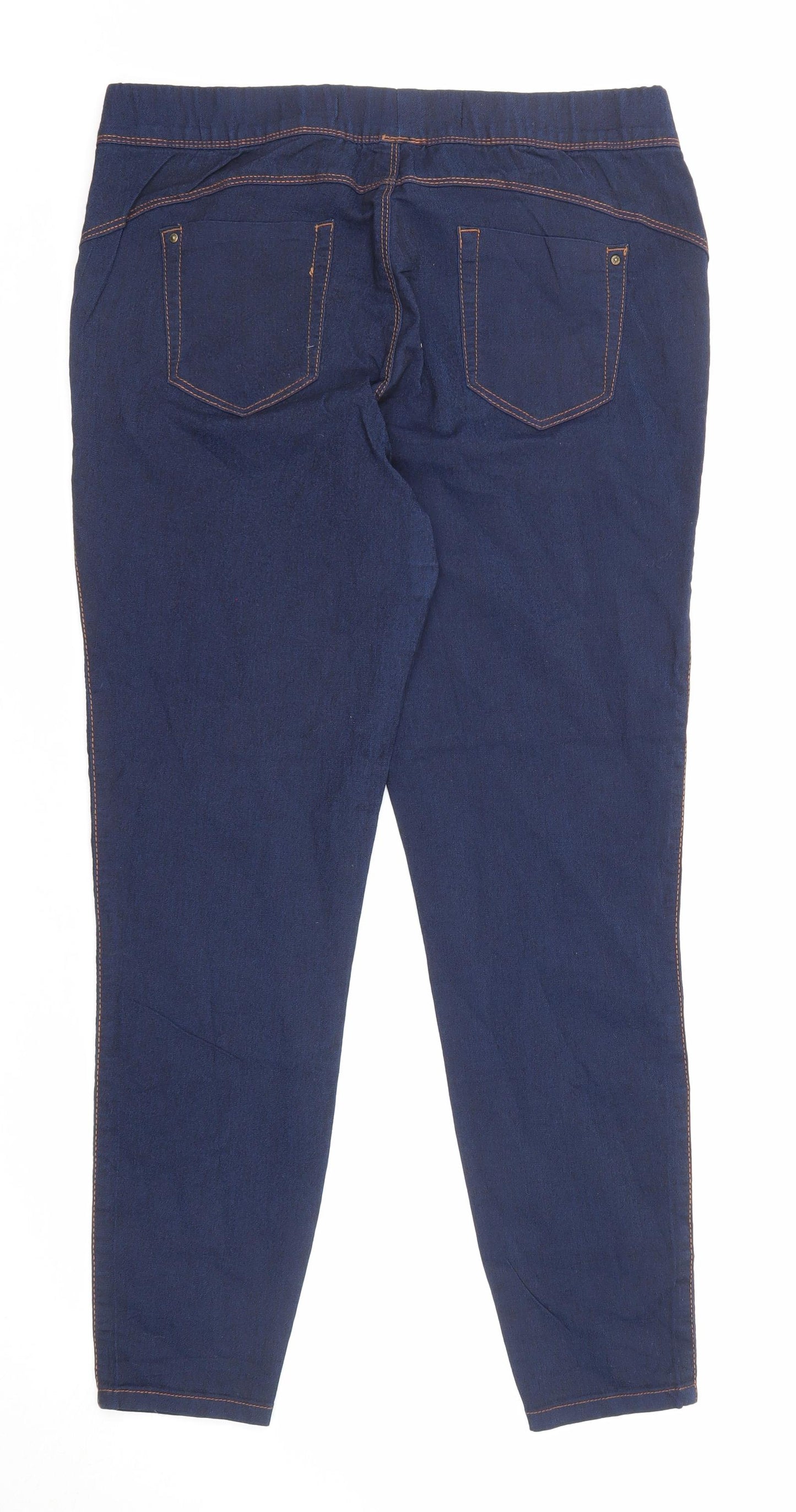 Denim & Co. Womens Blue Cotton Jegging Jeans Size 16 L29 in Regular