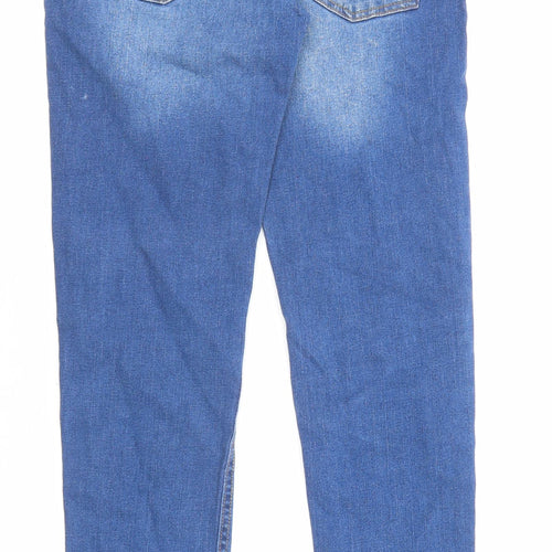 Cuidado Con El Perro Womens Blue Cotton Skinny Jeans Size 30 in L31 in Regular Zip