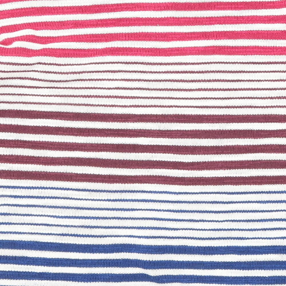 Seasalt Womens Multicoloured Round Neck Striped Cotton Pullover Jumper Size 12