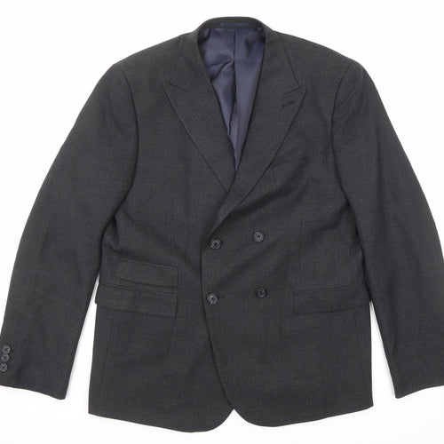 NEXT Mens Black Polyester Jacket Suit Jacket Size 42 Regular