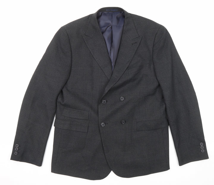 NEXT Mens Black Polyester Jacket Suit Jacket Size 42 Regular