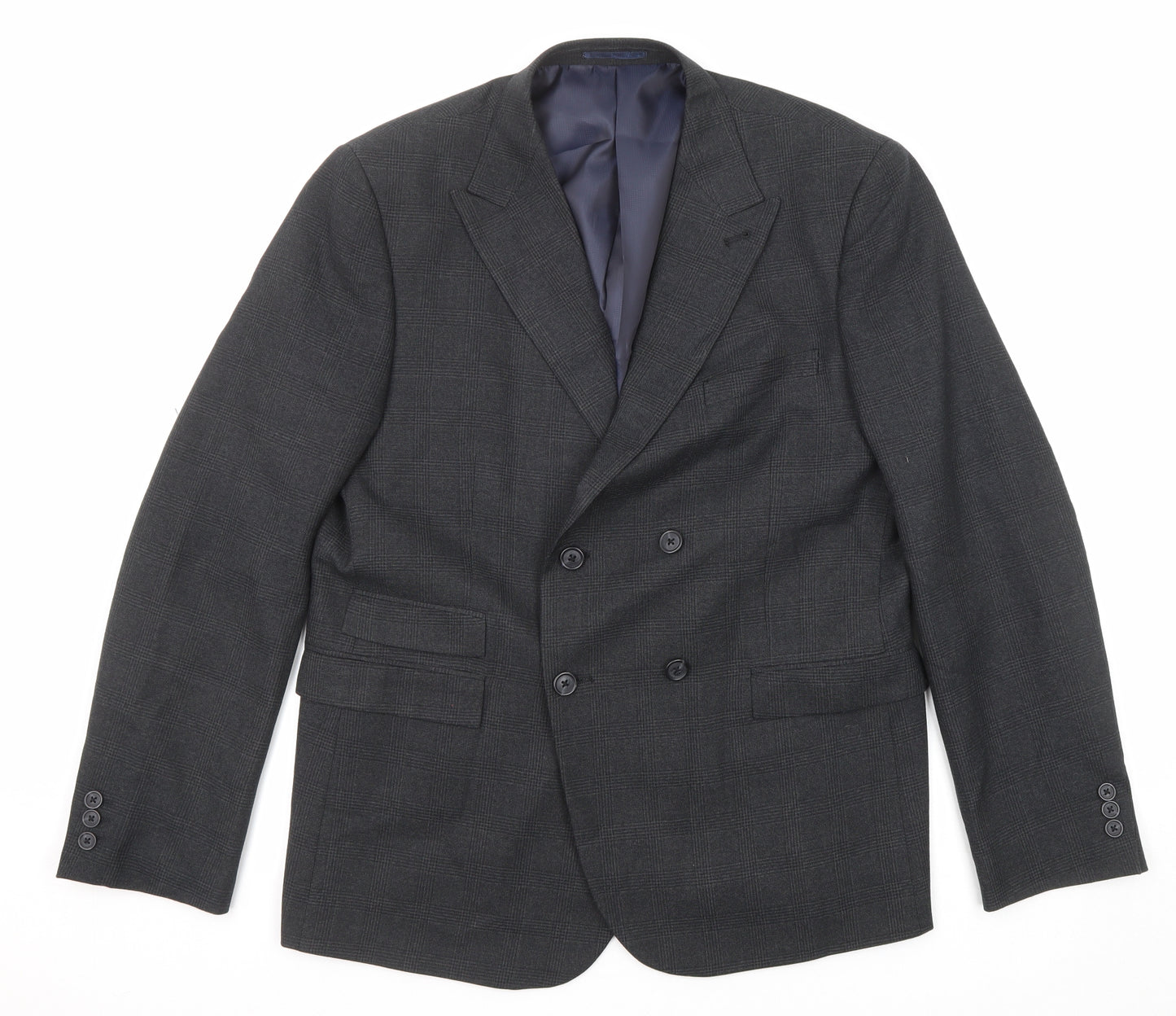 NEXT Mens Black Polyester Jacket Suit Jacket Size 42 Regular