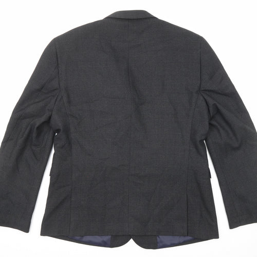 NEXT Mens Black Polyester Jacket Suit Jacket Size 42 Regular