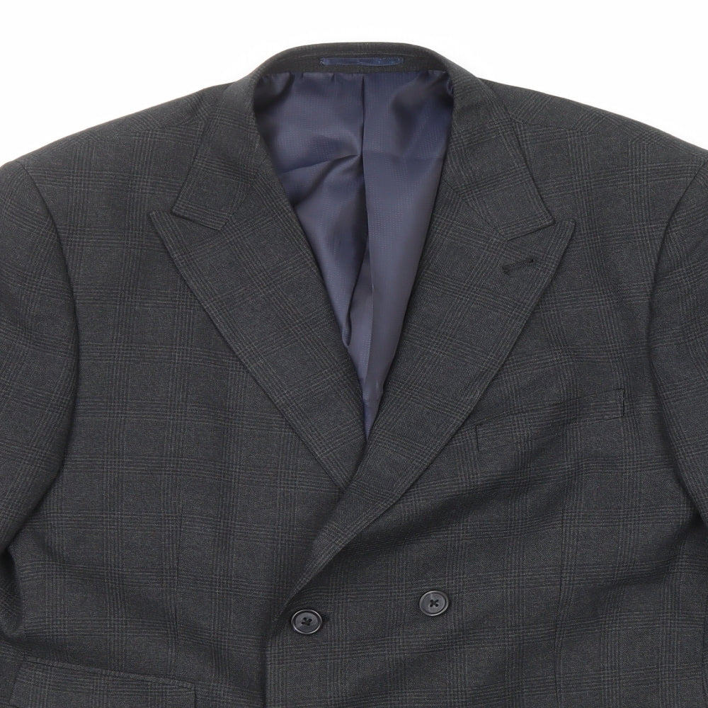 NEXT Mens Black Polyester Jacket Suit Jacket Size 42 Regular