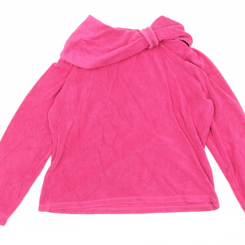 Per Una Womens Pink Cotton Pullover Sweatshirt Size M Pullover