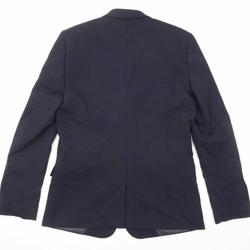 ASOS Mens Blue Polyester Jacket Suit Jacket Size 40 Regular