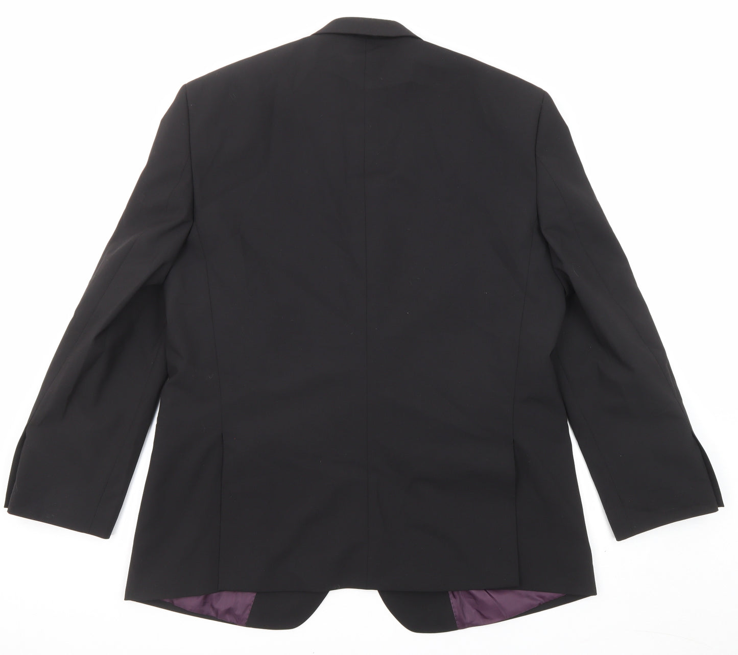 Greenwoods Mens Black Polyester Jacket Suit Jacket Size 42 Regular