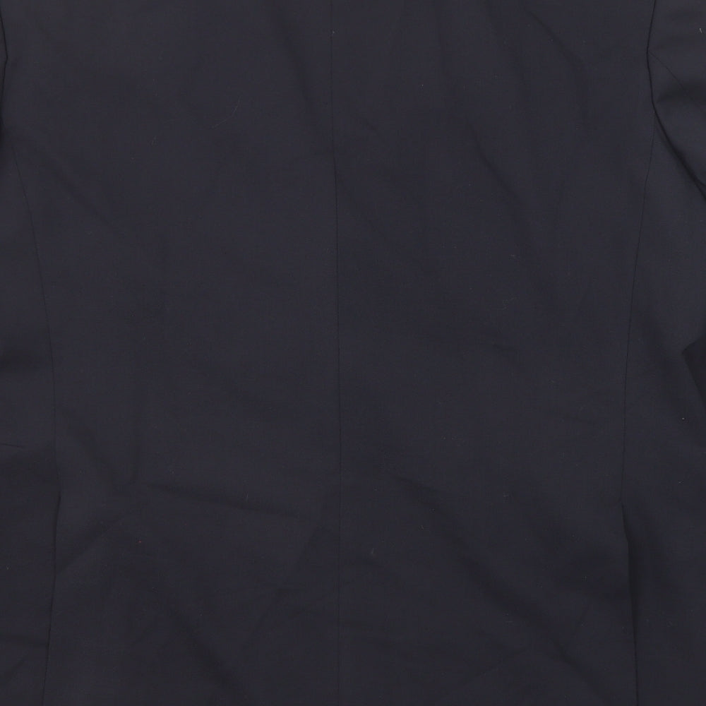 Marks and Spencer Mens Blue Polyester Jacket Suit Jacket Size 44 Regular