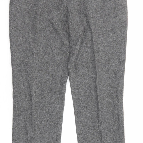 Skopes Mens Grey Polyester Dress Pants Trousers Size 36 in L30 in Regular Zip