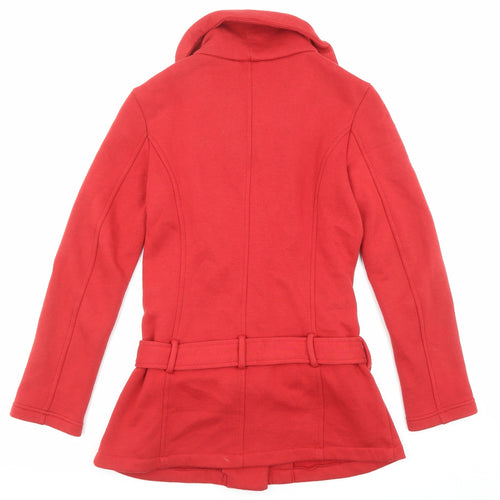 New Look Womens Red Jacket Size 12 Button