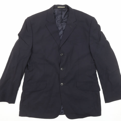 NEXT Mens Blue Wool Jacket Suit Jacket Size 40 Regular
