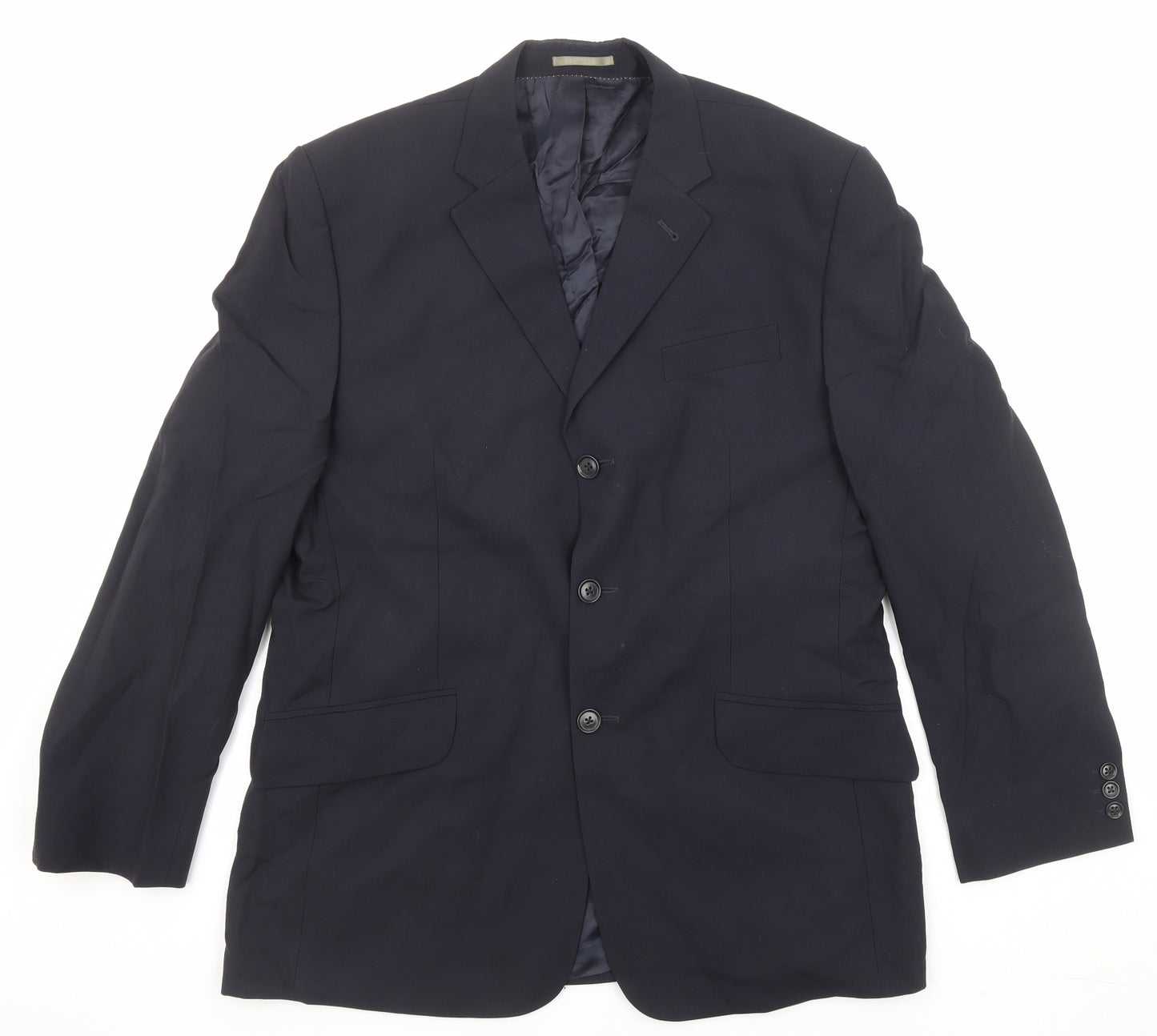 NEXT Mens Blue Wool Jacket Suit Jacket Size 40 Regular