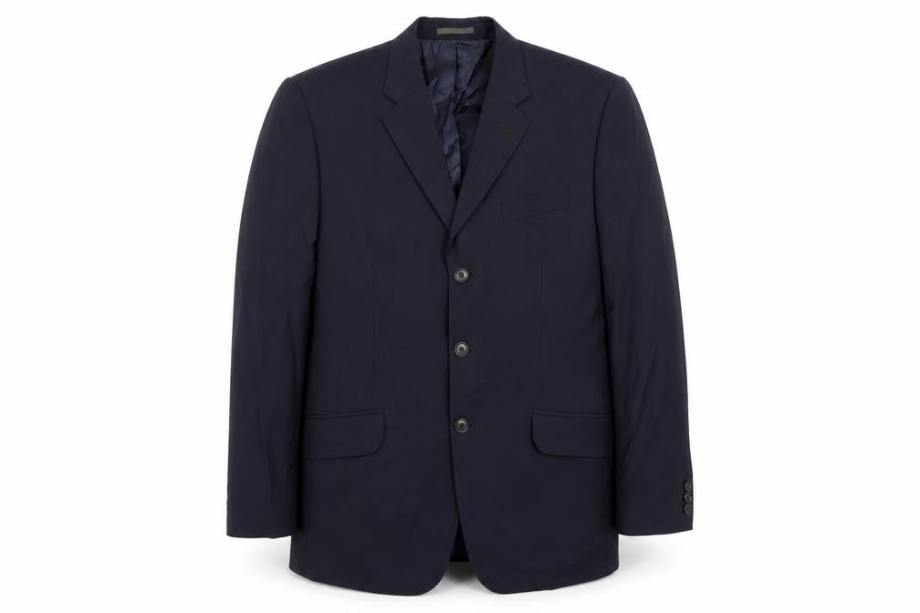Next Mens Blue Wool Jacket Suit Jacket Size 40 Regular