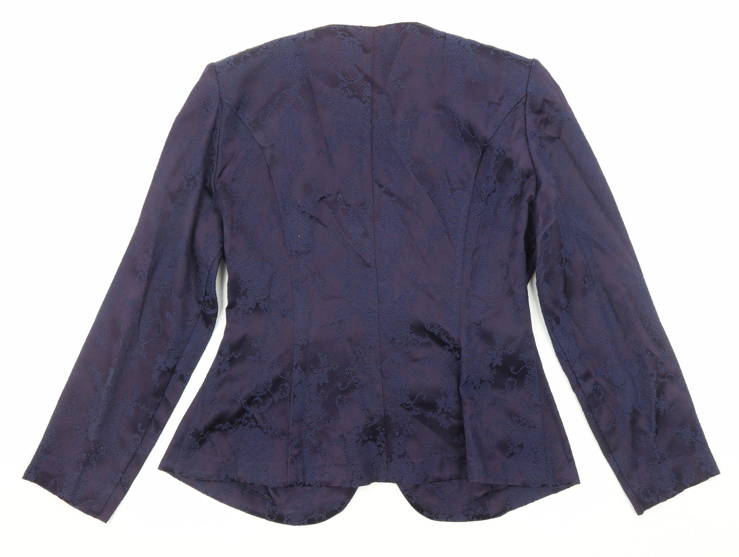 Nah Nah Womens Purple Jacket Size 10 Button - Lace Detail