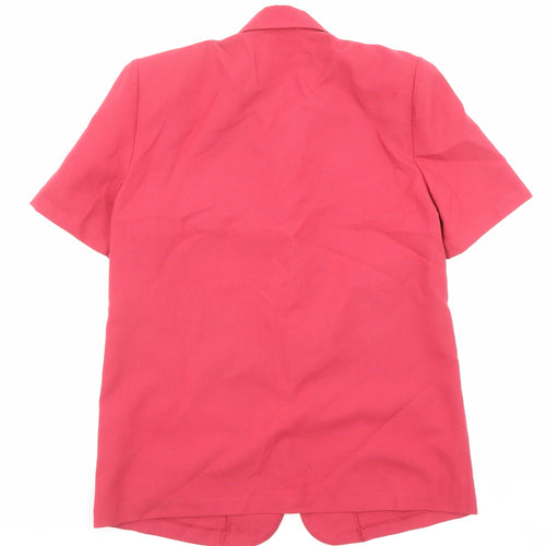 Miller's Womens Pink Polyester Basic Button-Up Size 12 Collared