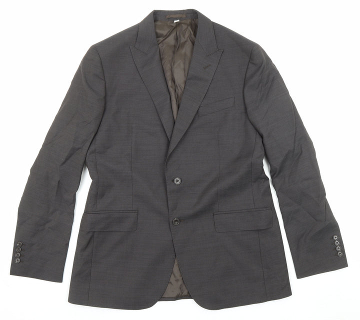 Marks and Spencer Mens Grey Wool Jacket Suit Jacket Size 42 Regular