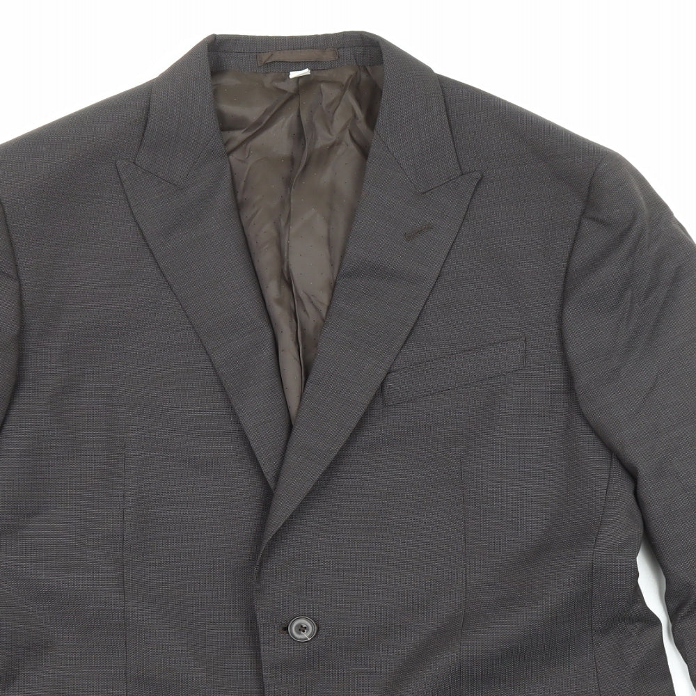 Marks and Spencer Mens Grey Wool Jacket Suit Jacket Size 42 Regular