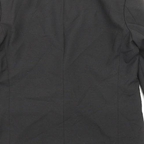 Marks and Spencer Mens Black Patent Leather Tuxedo Suit Jacket Size 42 Regular