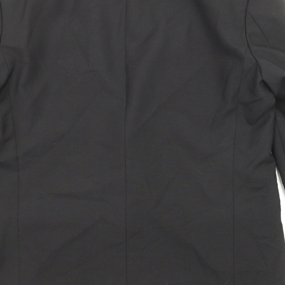 Marks and Spencer Mens Black Patent Leather Tuxedo Suit Jacket Size 42 Regular