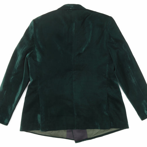 Imperial Stitch Mens Green Wool Jacket Blazer Size 44 Regular