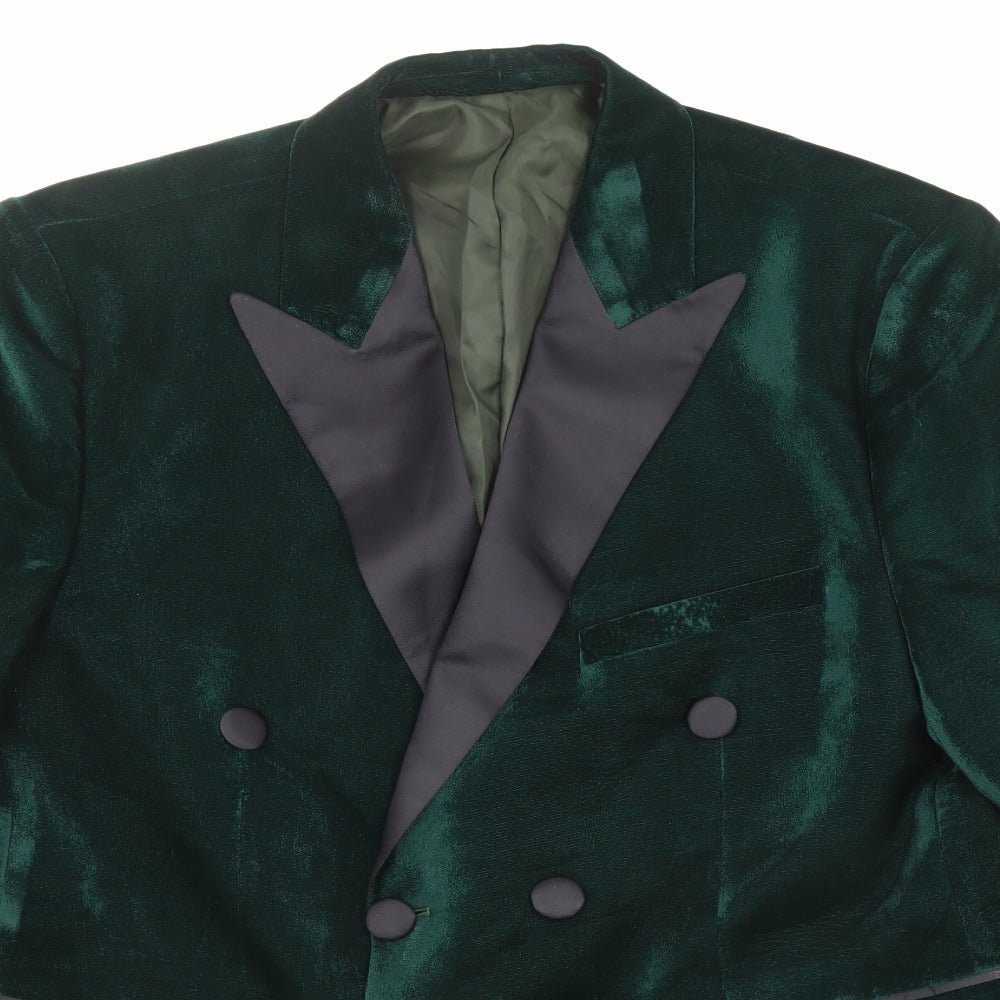 Imperial Stitch Mens Green Wool Jacket Blazer Size 44 Regular