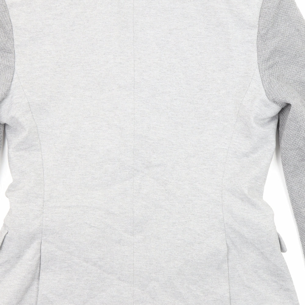 Zara Mens Grey Polyester Jacket Blazer Size 40 Regular