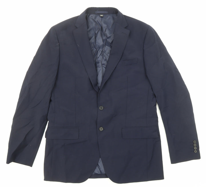 Marks and Spencer Mens Blue Wool Jacket Suit Jacket Size 40 Regular