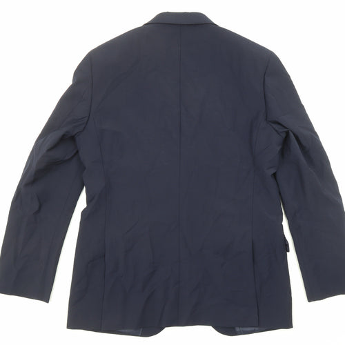 Marks and Spencer Mens Blue Wool Jacket Suit Jacket Size 40 Regular