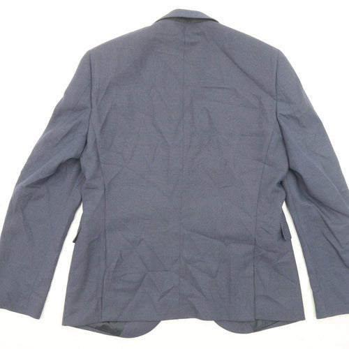 NEXT Mens Blue Polyester Jacket Suit Jacket Size 42 Regular
