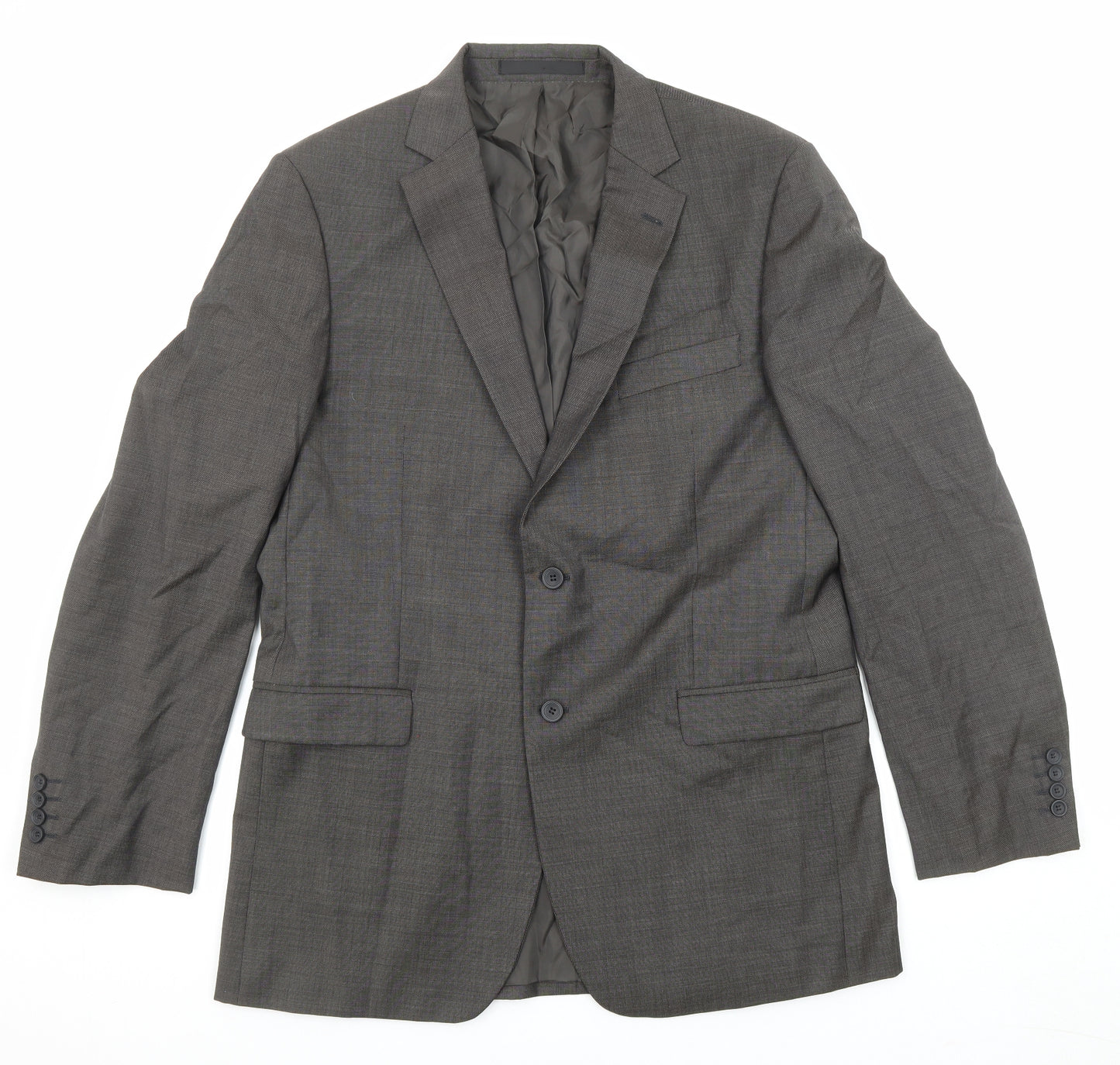 Marks and Spencer Mens Grey Wool Jacket Suit Jacket Size 42 Regular