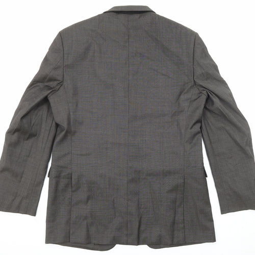 Marks and Spencer Mens Grey Wool Jacket Suit Jacket Size 42 Regular