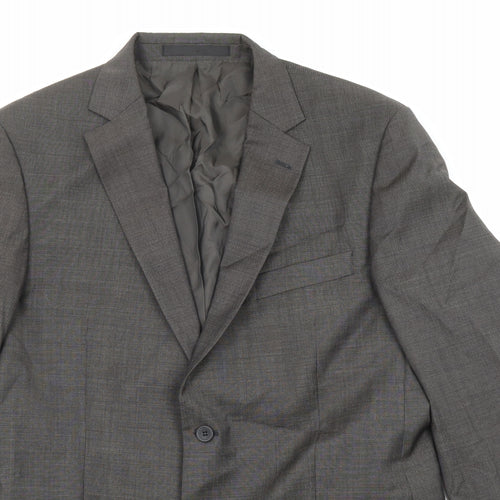 Marks and Spencer Mens Grey Wool Jacket Suit Jacket Size 42 Regular