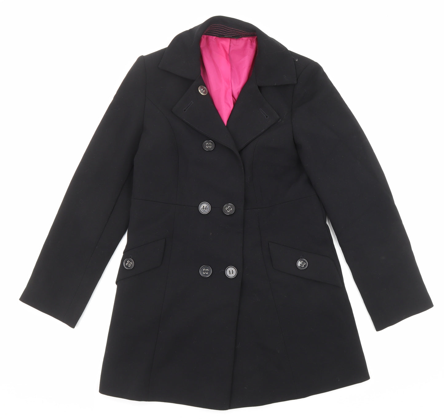 Marks and Spencer Womens Black Jacket Blazer Size 8 Button