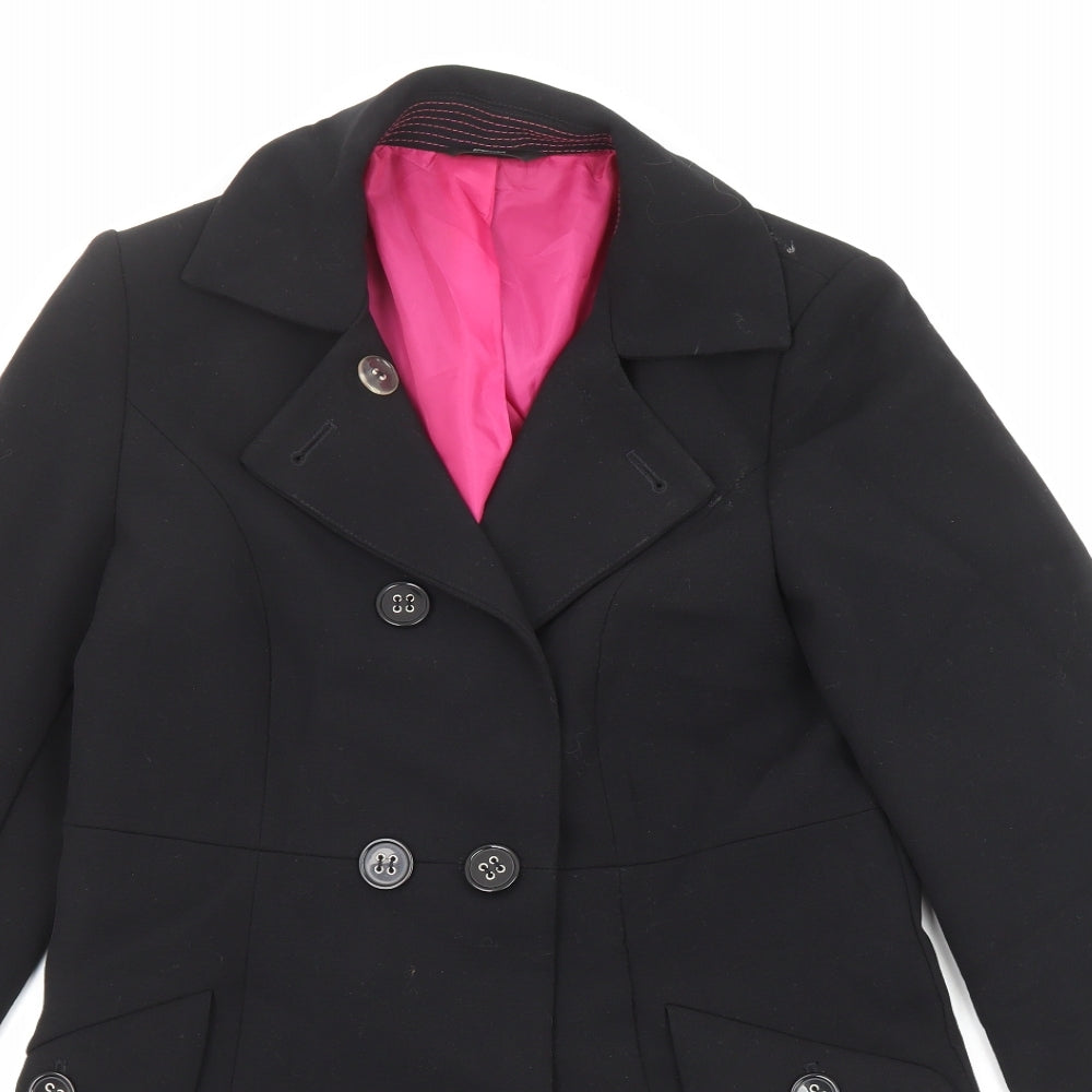 Marks and Spencer Womens Black Jacket Blazer Size 8 Button