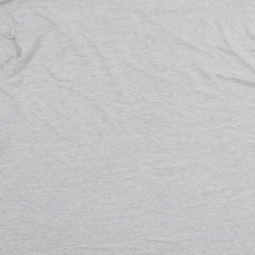 Marks and Spencer Mens Grey Cotton T-Shirt Size XL Round Neck