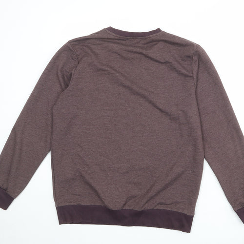 JACK & JONES Mens Red Cotton Pullover Sweatshirt Size L