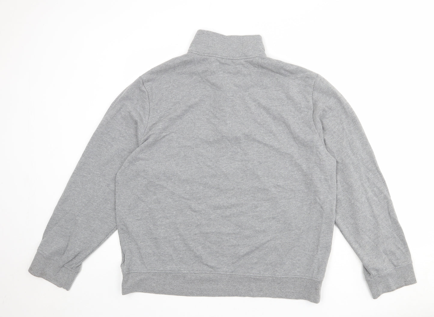 Amazon Womens Grey Cotton Pullover Sweatshirt Size XL Zip
