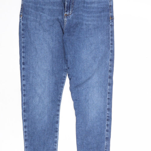 ASOS Mens Blue Cotton Skinny Jeans Size 30 in L30 in Regular Zip
