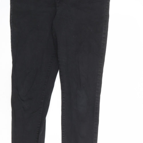 Denim & Co. Womens Black Cotton Skinny Jeans Size 16 L28 in Regular Zip