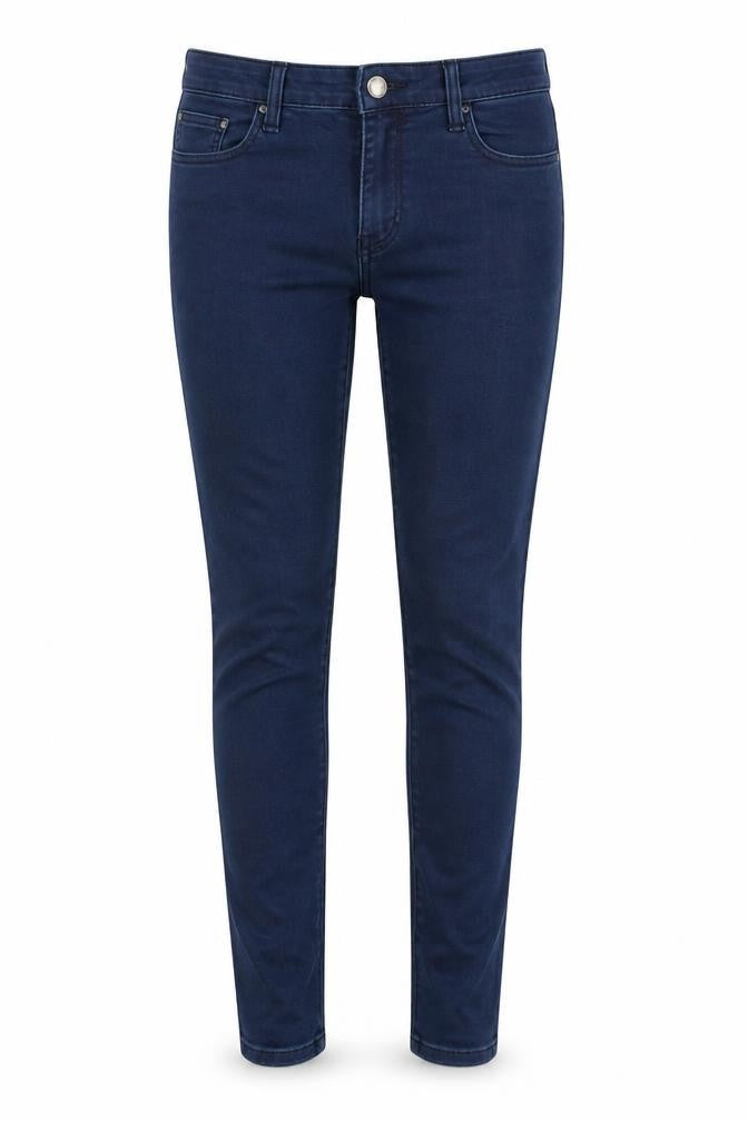 Denim & Co. Womens Blue Cotton Skinny Jeans Size 8 L30 in Regular Button