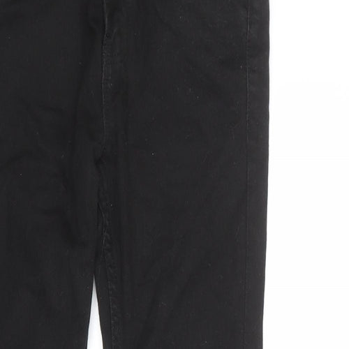 NEXT Boys Black Cotton Skinny Jeans Size 10 Years L24 in Regular Zip