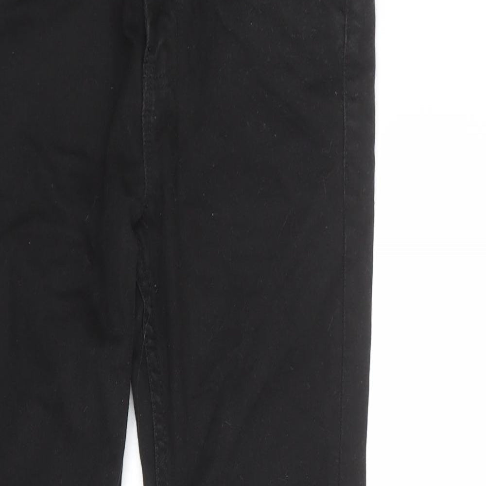 NEXT Boys Black Cotton Skinny Jeans Size 10 Years L24 in Regular Zip