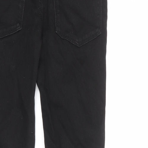 NEXT Boys Black Cotton Skinny Jeans Size 10 Years L24 in Regular Zip
