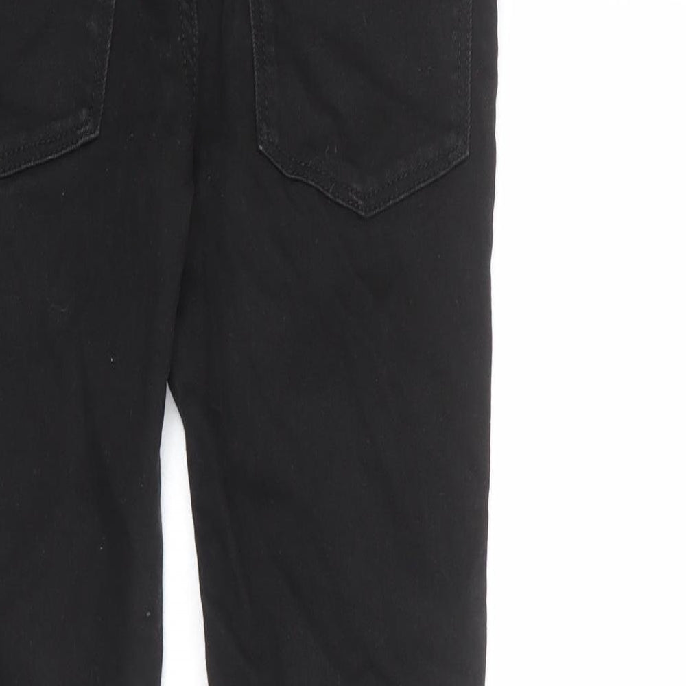 NEXT Boys Black Cotton Skinny Jeans Size 10 Years L24 in Regular Zip