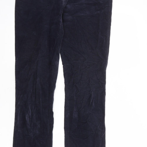 BRAX Mens Blue Cotton Trousers Size 32 in L34 in Regular Zip