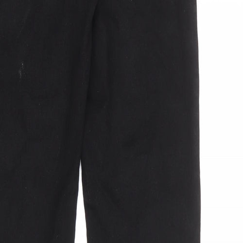 Pull&Bear Womens Black Cotton Flared Jeans Size 6 L31 in Regular Zip