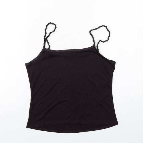 Fenn Wright Manson Womens Purple Silk Camisole Tank Size 12 Square Neck