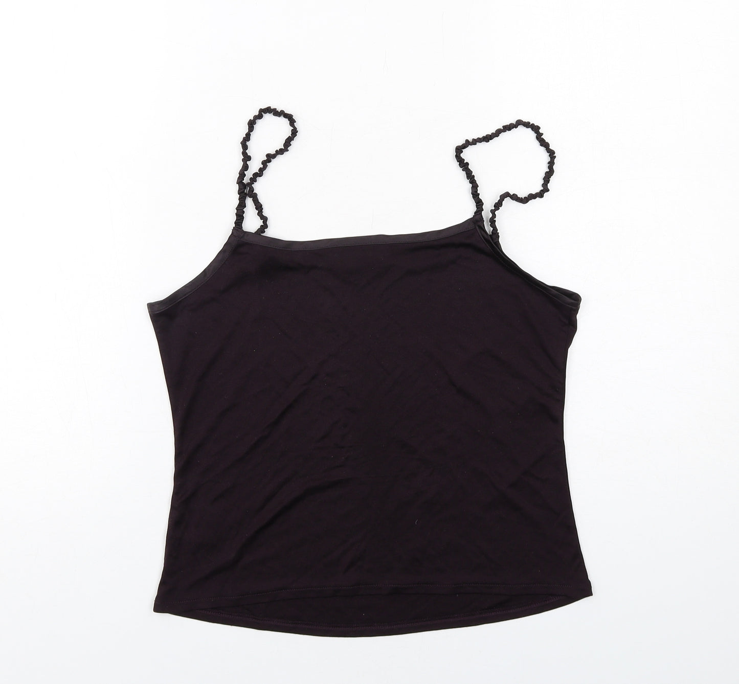 Fenn Wright Manson Womens Purple Silk Camisole Tank Size 12 Square Neck