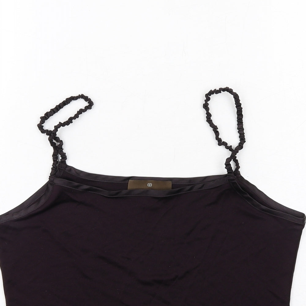 Fenn Wright Manson Womens Purple Silk Camisole Tank Size 12 Square Neck
