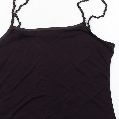 Fenn Wright Manson Womens Purple Silk Camisole Tank Size 12 Square Neck